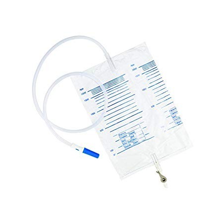 Disp.Urine Bag 2000ml w/Outlet&stirile