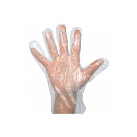 Disposable PE Plastic Gloves Large /100Pcs