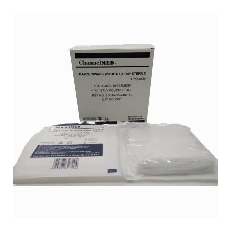 Sterile Gauze Swabs 4" x 4"-8 Ply, Pk/10pouch