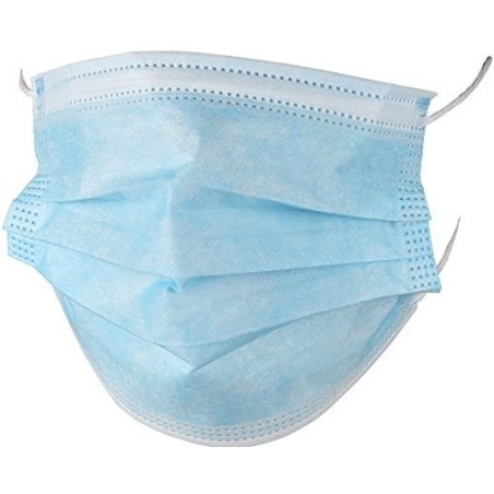 Disp.Dental Face Mask 3-Ply Blue Earloop /50