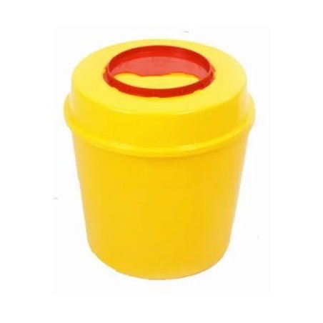 حاوية نفايات طبية دائري/أصفر 13 لتر