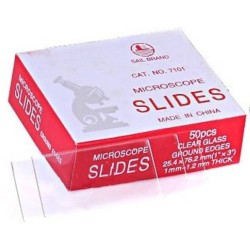 شريحةزجاجية عادية 1"*3" /50...